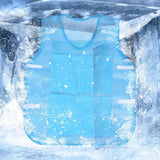 Maxbell Summer Cooling Vest for High Temperature Work Environment Fishing Warehouses Blue