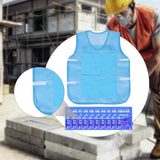Maxbell Summer Cooling Vest for High Temperature Work Environment Fishing Warehouses Blue