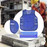 Maxbell Summer Cooling Vest for High Temperature Work Environment Fishing Warehouses Dark Blue