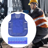 Maxbell Summer Cooling Vest for High Temperature Work Environment Fishing Warehouses Dark Blue