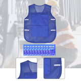 Maxbell Summer Cooling Vest for High Temperature Work Environment Fishing Warehouses Dark Blue