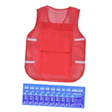 Maxbell Summer Cooling Vest for High Temperature Work Environment Fishing Warehouses Red