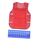 Maxbell Summer Cooling Vest for High Temperature Work Environment Fishing Warehouses Red