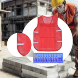 Maxbell Summer Cooling Vest for High Temperature Work Environment Fishing Warehouses Red
