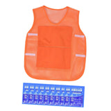 Maxbell Summer Cooling Vest for High Temperature Work Environment Fishing Warehouses Orange
