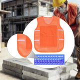 Maxbell Summer Cooling Vest for High Temperature Work Environment Fishing Warehouses Orange