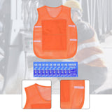 Maxbell Summer Cooling Vest for High Temperature Work Environment Fishing Warehouses Orange