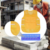Maxbell Summer Cooling Vest for High Temperature Work Environment Fishing Warehouses Yellow