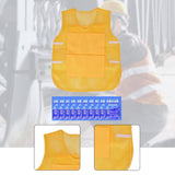 Maxbell Summer Cooling Vest for High Temperature Work Environment Fishing Warehouses Yellow