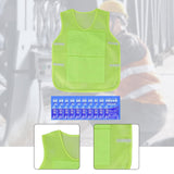 Maxbell Summer Cooling Vest for High Temperature Work Environment Fishing Warehouses Green