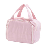 Maxbell Travel Makeup Bag Large Capacity Handbag Cosmetic Pouch for Home Wife Sister Pink