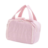 Maxbell Travel Makeup Bag Large Capacity Handbag Cosmetic Pouch for Home Wife Sister Pink