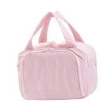 Maxbell Travel Makeup Bag Large Capacity Handbag Cosmetic Pouch for Home Wife Sister Pink