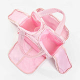 Maxbell Travel Makeup Bag Large Capacity Handbag Cosmetic Pouch for Home Wife Sister Pink