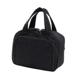Maxbell Travel Makeup Bag Large Capacity Handbag Cosmetic Pouch for Home Wife Sister Black