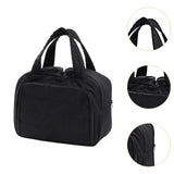 Maxbell Travel Makeup Bag Large Capacity Handbag Cosmetic Pouch for Home Wife Sister Black