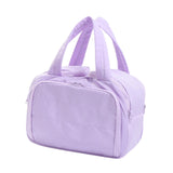 Maxbell Travel Makeup Bag Large Capacity Handbag Cosmetic Pouch for Home Wife Sister Purple