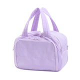 Maxbell Travel Makeup Bag Large Capacity Handbag Cosmetic Pouch for Home Wife Sister Purple
