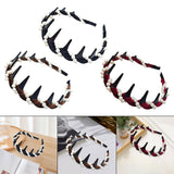 Maxbell Headband Classic 90S with Teeth Comb Beauty Hairband for Girls Gifts Black