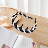 Maxbell Headband Classic 90S with Teeth Comb Beauty Hairband for Girls Gifts Black