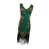 Maxbell Women Sequin Dress V Neck Embellished for Stage Performance