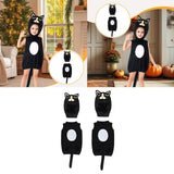 Maxbell Halloween Cat Costume Outfit with Headgear for Festival Age 2-13 Years Party 59cm length
