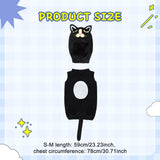 Maxbell Halloween Cat Costume Outfit with Headgear for Festival Age 2-13 Years Party 59cm length