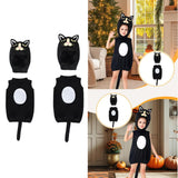 Maxbell Halloween Cat Costume Outfit with Headgear for Festival Age 2-13 Years Party 59cm length