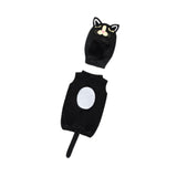Maxbell Halloween Cat Costume Outfit with Headgear for Festival Age 2-13 Years Party 71cm length