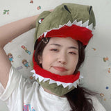 Maxbell Dinosaur Costume Hat Adjustable Headpiece Dress up for Friend Adults Cosplay