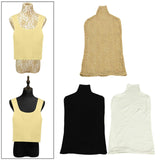 Maxbell Upper Body Mannequin Cover Soft Washable for Boutique Clothes Models Styling Yellow Lace