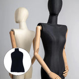 Maxbell Upper Body Mannequin Cover Soft Washable for Boutique Clothes Models Styling Yellow Lace