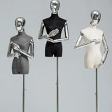 Maxbell Upper Body Mannequin Cover Soft Washable for Boutique Clothes Models Styling Yellow Lace