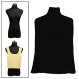 Maxbell Upper Body Mannequin Cover Soft Washable for Boutique Clothes Models Styling Black Cloth