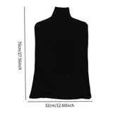 Maxbell Upper Body Mannequin Cover Soft Washable for Boutique Clothes Models Styling Black Cloth