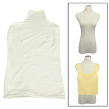 Maxbell Upper Body Mannequin Cover Soft Washable for Boutique Clothes Models Styling White Milk Silk