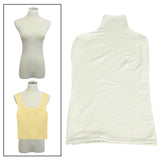 Maxbell Upper Body Mannequin Cover Soft Washable for Boutique Clothes Models Styling White Milk Silk