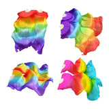Maxbell Silk Belly Dance Fan 1.8M Long for Stage Performances Wedding Shows Carnival Style A