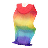 Maxbell Silk Belly Dance Fan 1.8M Long for Stage Performances Wedding Shows Carnival Style A