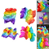 Maxbell Silk Belly Dance Fan 1.8M Long for Stage Performances Wedding Shows Carnival Style A