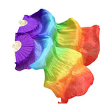 Maxbell Silk Belly Dance Fan 1.8M Long for Stage Performances Wedding Shows Carnival Style B