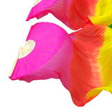 Maxbell Silk Belly Dance Fan 1.8M Long for Stage Performances Wedding Shows Carnival Style D