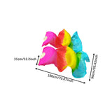 Maxbell Silk Belly Dance Fan 1.8M Long for Stage Performances Wedding Shows Carnival Style D