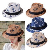 Maxbell Fedoras Sun Protection Summer Fashion Panama Hat for Vocation Hiking Holiday white