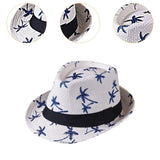 Maxbell Fedoras Sun Protection Summer Fashion Panama Hat for Vocation Hiking Holiday white