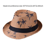Maxbell Fedoras Sun Protection Summer Fashion Panama Hat for Vocation Hiking Holiday khaki