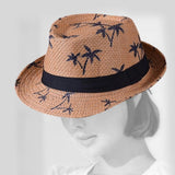 Maxbell Fedoras Sun Protection Summer Fashion Panama Hat for Vocation Hiking Holiday khaki