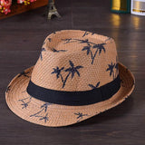 Maxbell Fedoras Sun Protection Summer Fashion Panama Hat for Vocation Hiking Holiday khaki