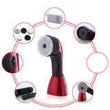 Maxbell Electric Shoe Polisher Brush Leather Care Device for Sofa Leather Shoes Bags Red