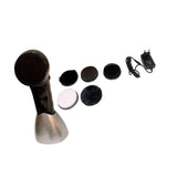 Maxbell Electric Shoe Polisher Brush Leather Care Device for Sofa Leather Shoes Bags Silver